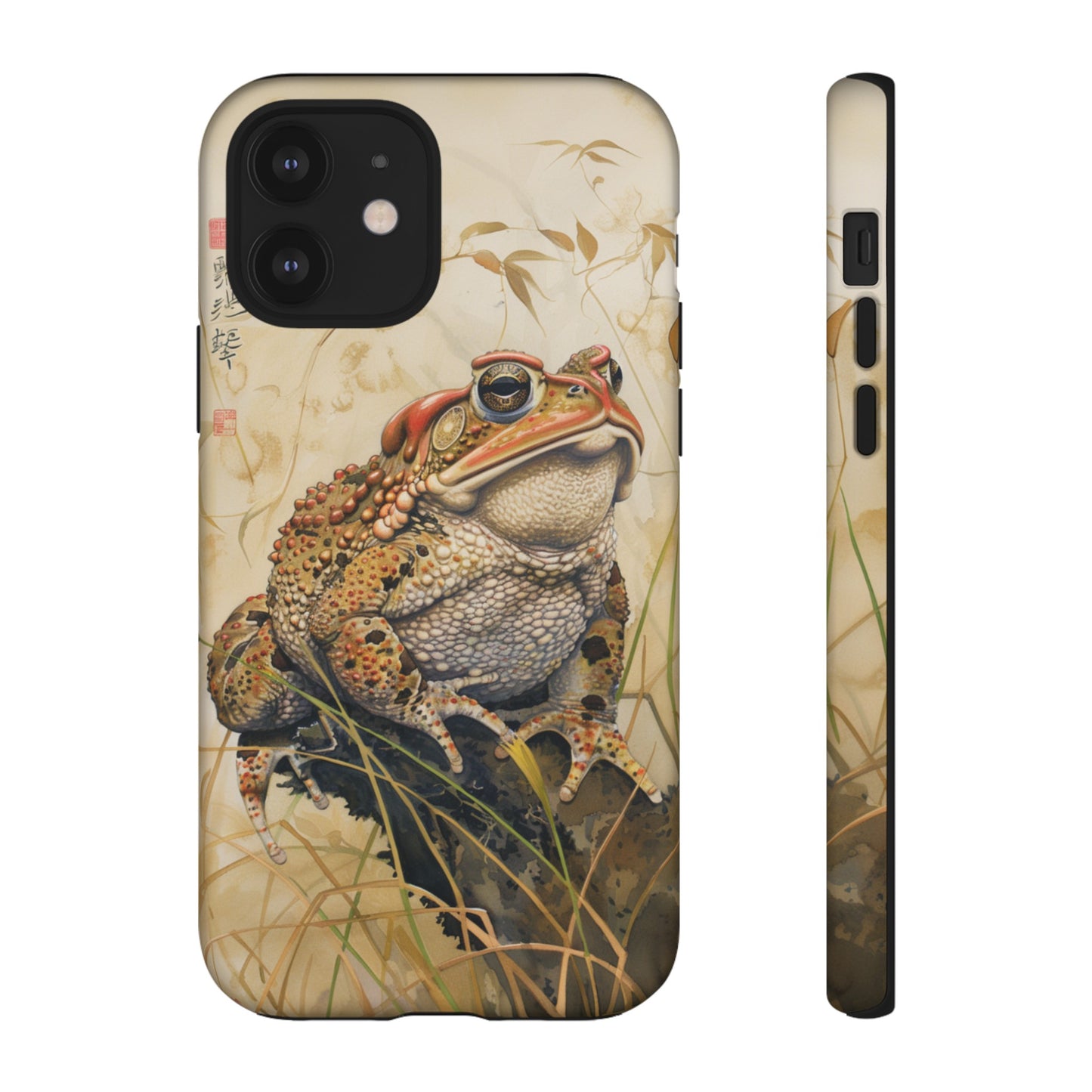 Toad on a Branch Japanese Style Art Painting Phone Case