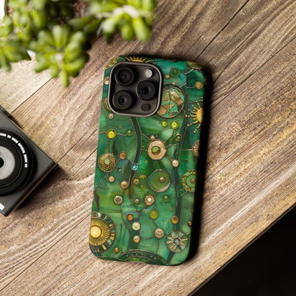 Green Celestial Stained Glass Mosaic Phone Case