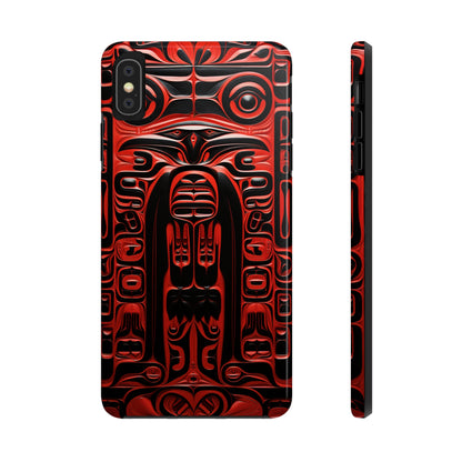 Raven Totems: Northwest Native American Carving | Heritage iPhone Case