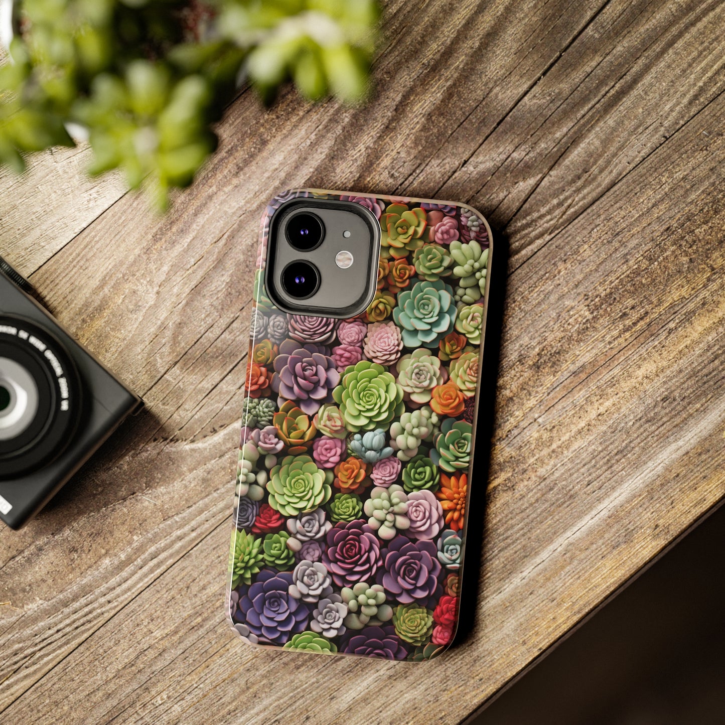 Succulent Desert Cactus Floral iPhone Case | Embrace the Beauty of Arid Elegance