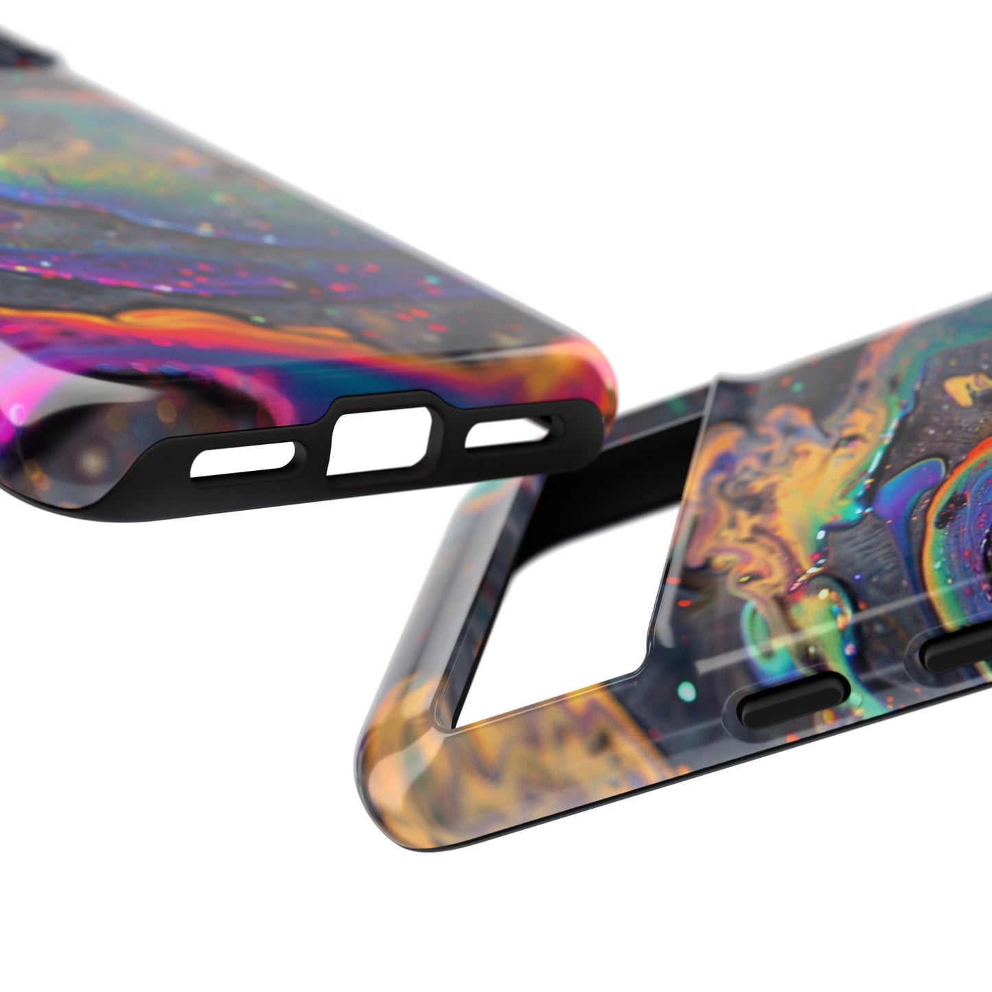 Opalescent Marbled Holographic Print Phone Case