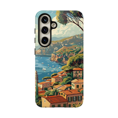 Midcentury French Riviera painting phone case for iPhone 15