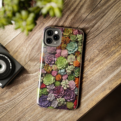 Succulent Desert Cactus Floral iPhone Case | Embrace the Beauty of Arid Elegance