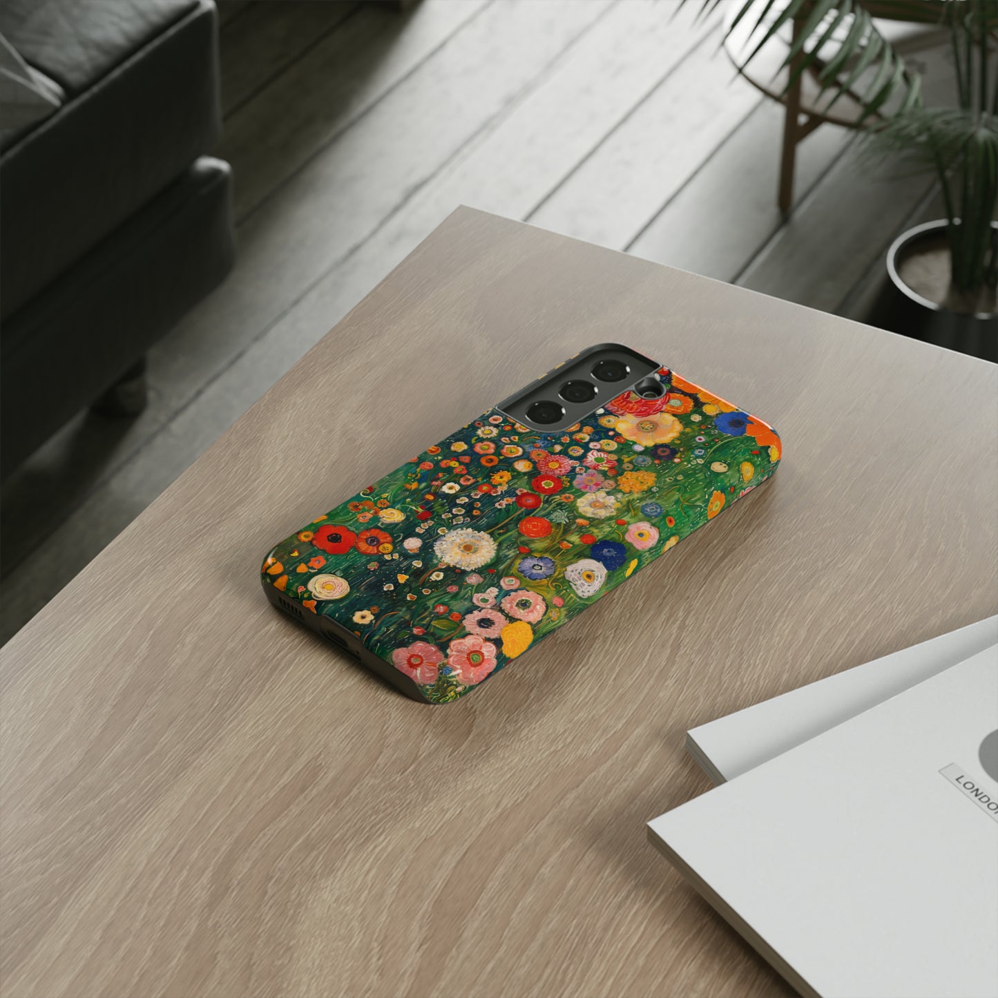 Gustav Klimt Style Flower Garden Painting Phone Case