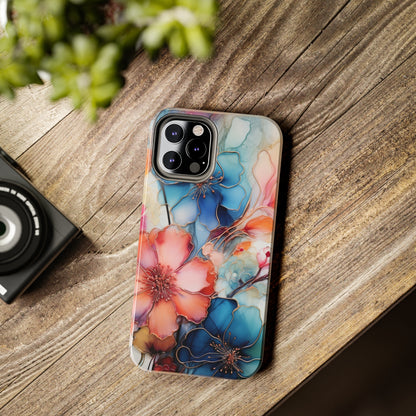 Marbled Watercolor iPhone Case | Embrace the Mesmerizing Multicolor Art