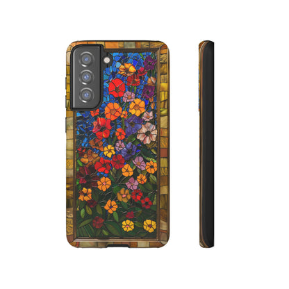 Gustav Klimt Style Flower Garden Painting Phone Case for iPhone 15, 14, Pro Max, 13, 12 & Samsung Galaxy S23, S22, S21, Google Pixel