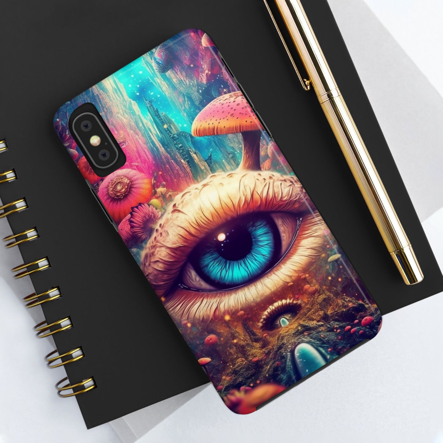 Eye of the Mushroom Psychedelic Art iPhone Case | Embrace the Trippy Enigma