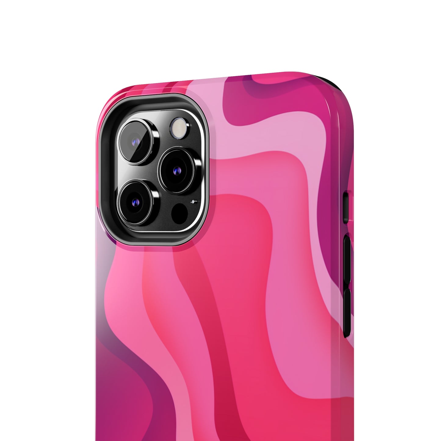 The Pink Wave iPhone Case Splash of Vibrance | Modern Art Meets Protection iPhone Tough Case