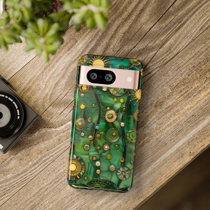 Green Celestial Stained Glass Mosaic Phone Case