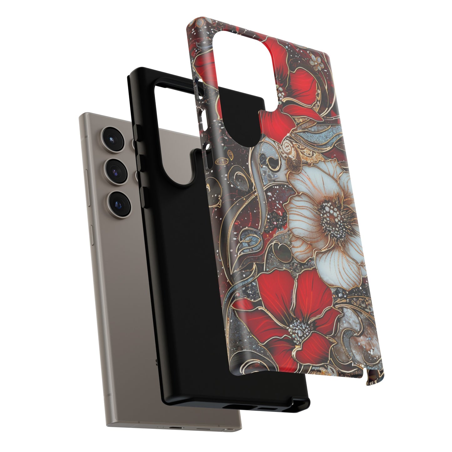 Stained Glass Floral Paisley Explosion Phone Case