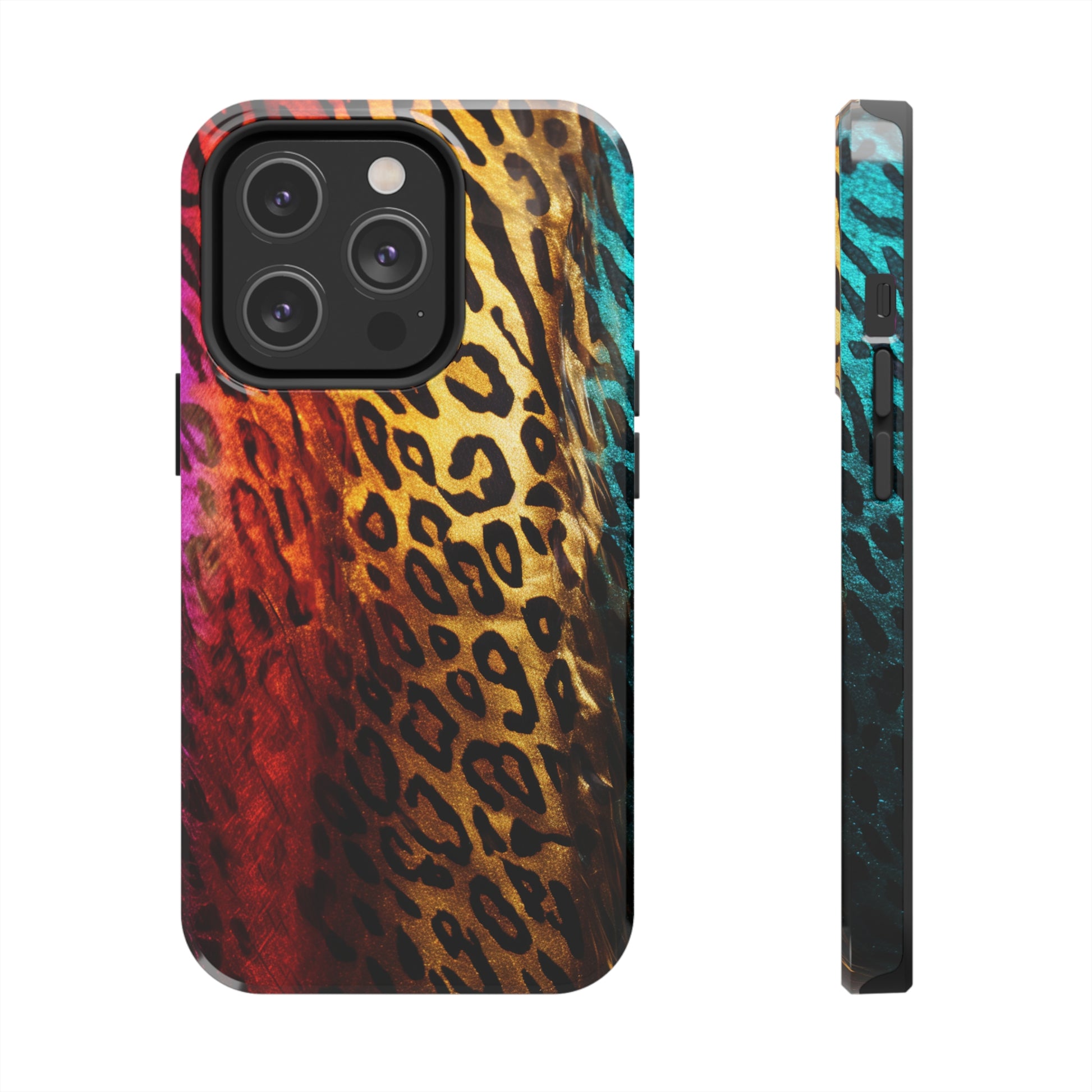 iPhone XR Kaleidoscopic Leopard Design