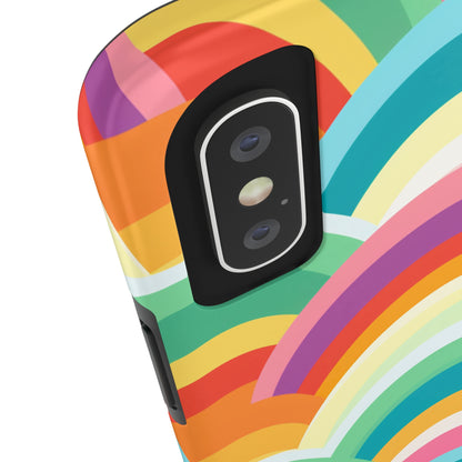 Rainbow Tough iPhone Case | Embrace Vibrant Style and Reliable Protection