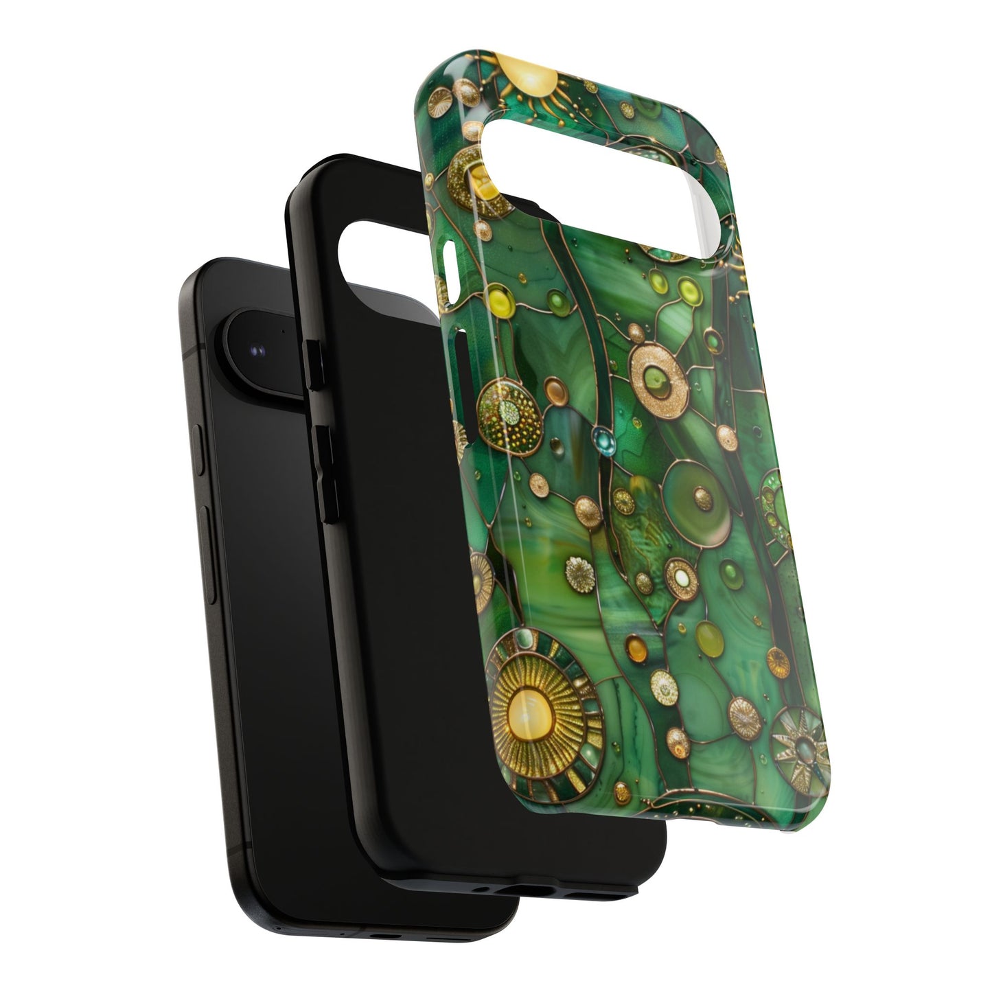 Green Celestial Stained Glass Mosaic Phone Case