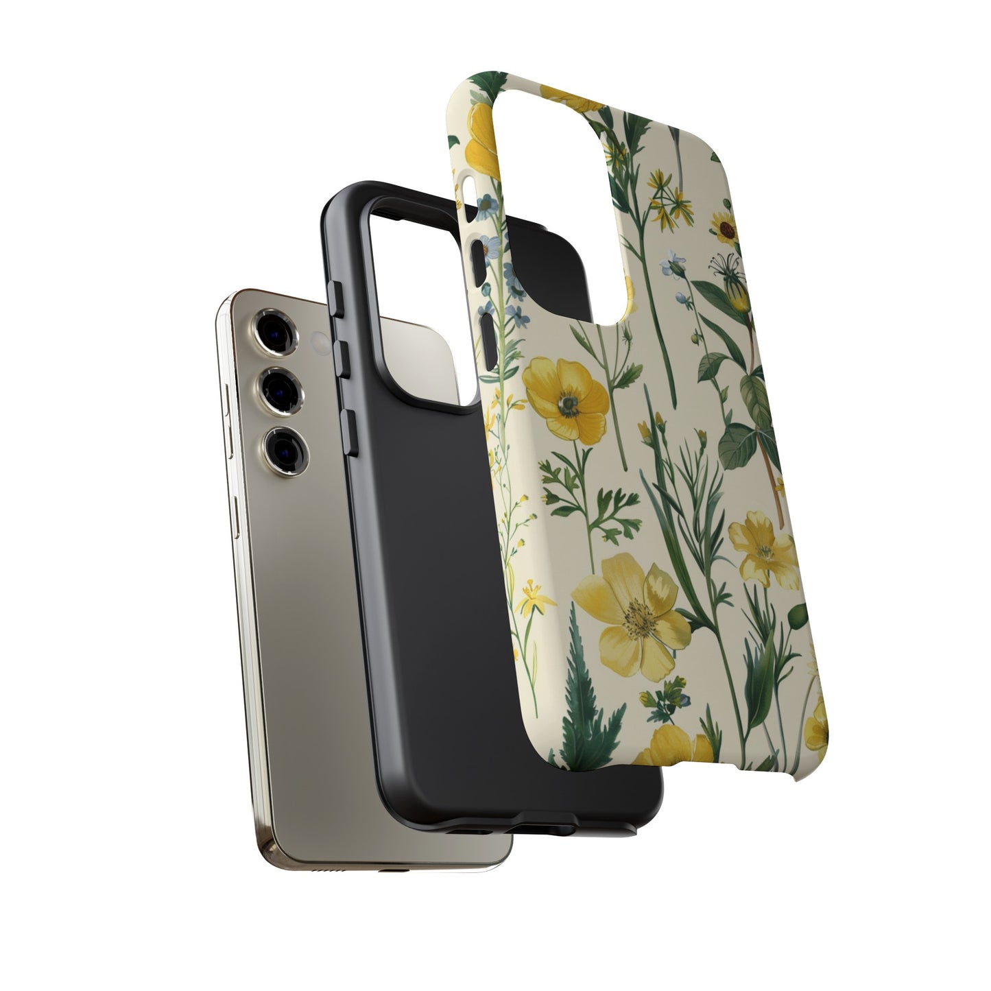 Floral Sage Yellow Wildflower Phone Case