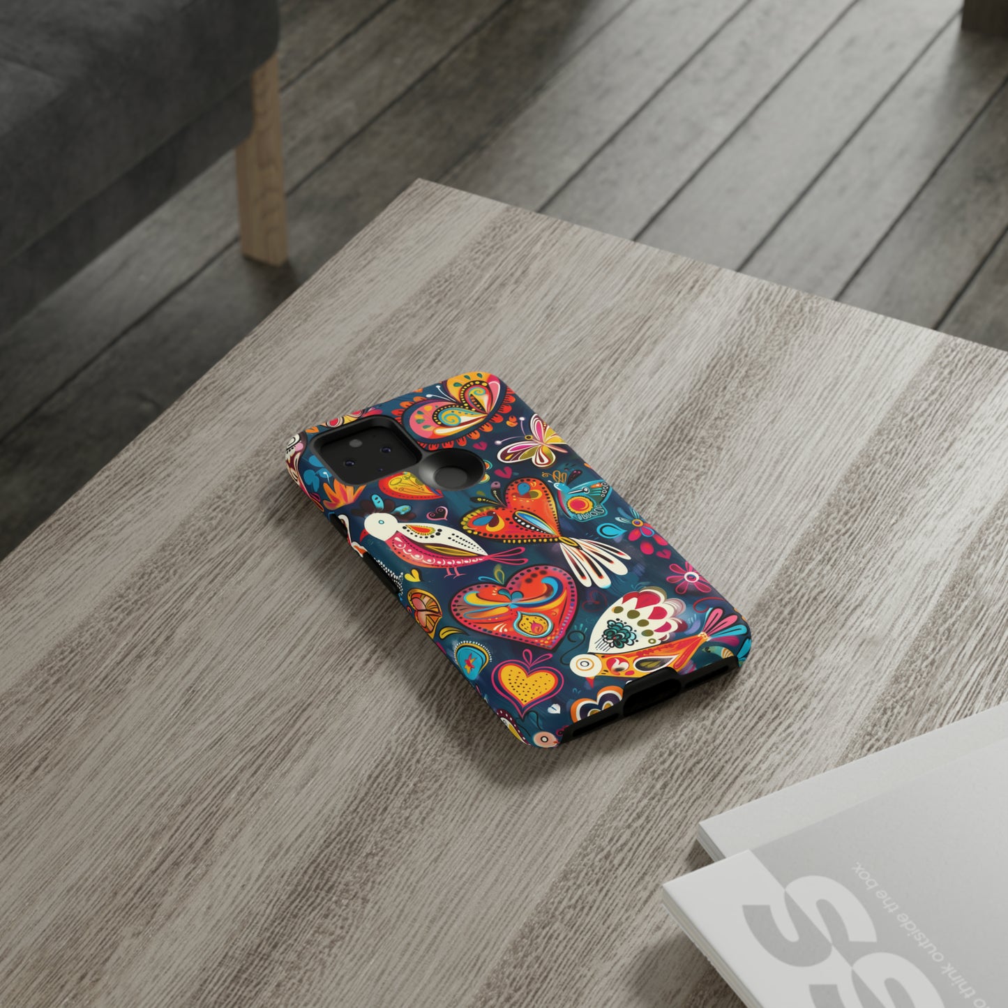 Bright Colorful Mexican Style Mural Painting Phone Case