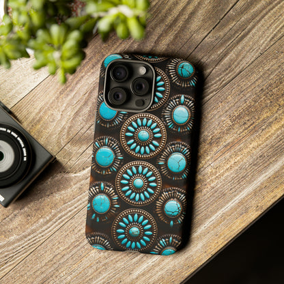 Vintage Navajo Native American Turquoise Concho Phone Case