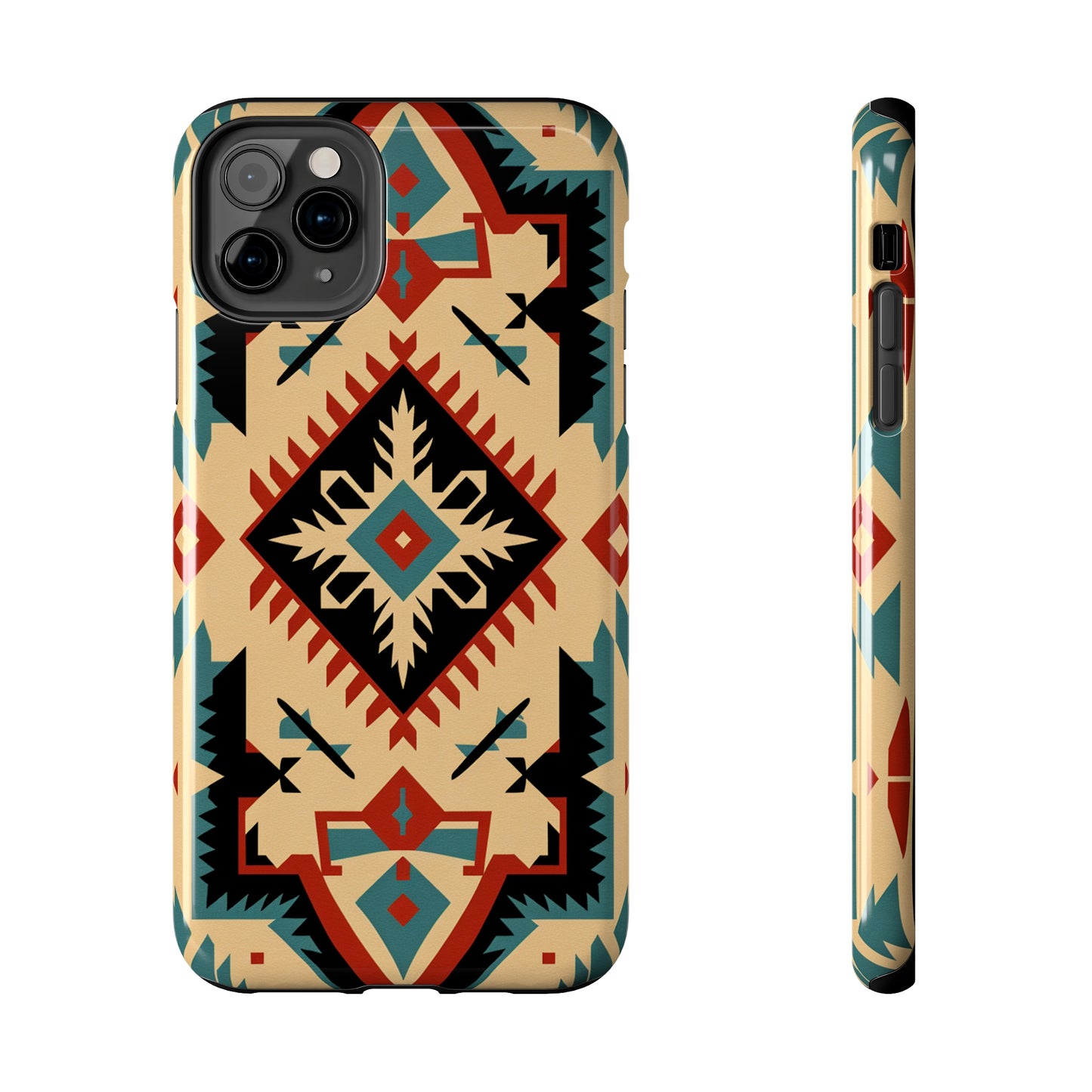 Native American Santa Fe Style Abstract iPhone Case