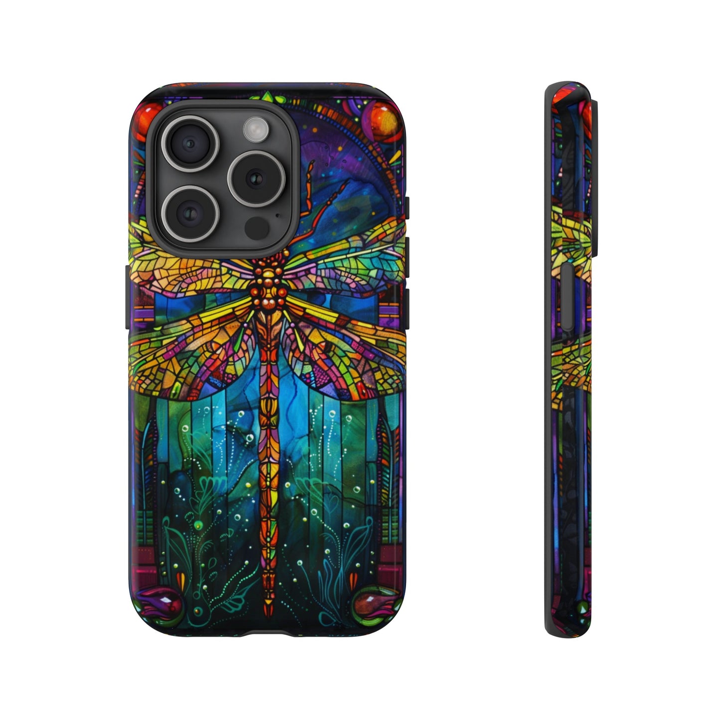 Art Deco Stained Glass Dragonfly Phone Cover