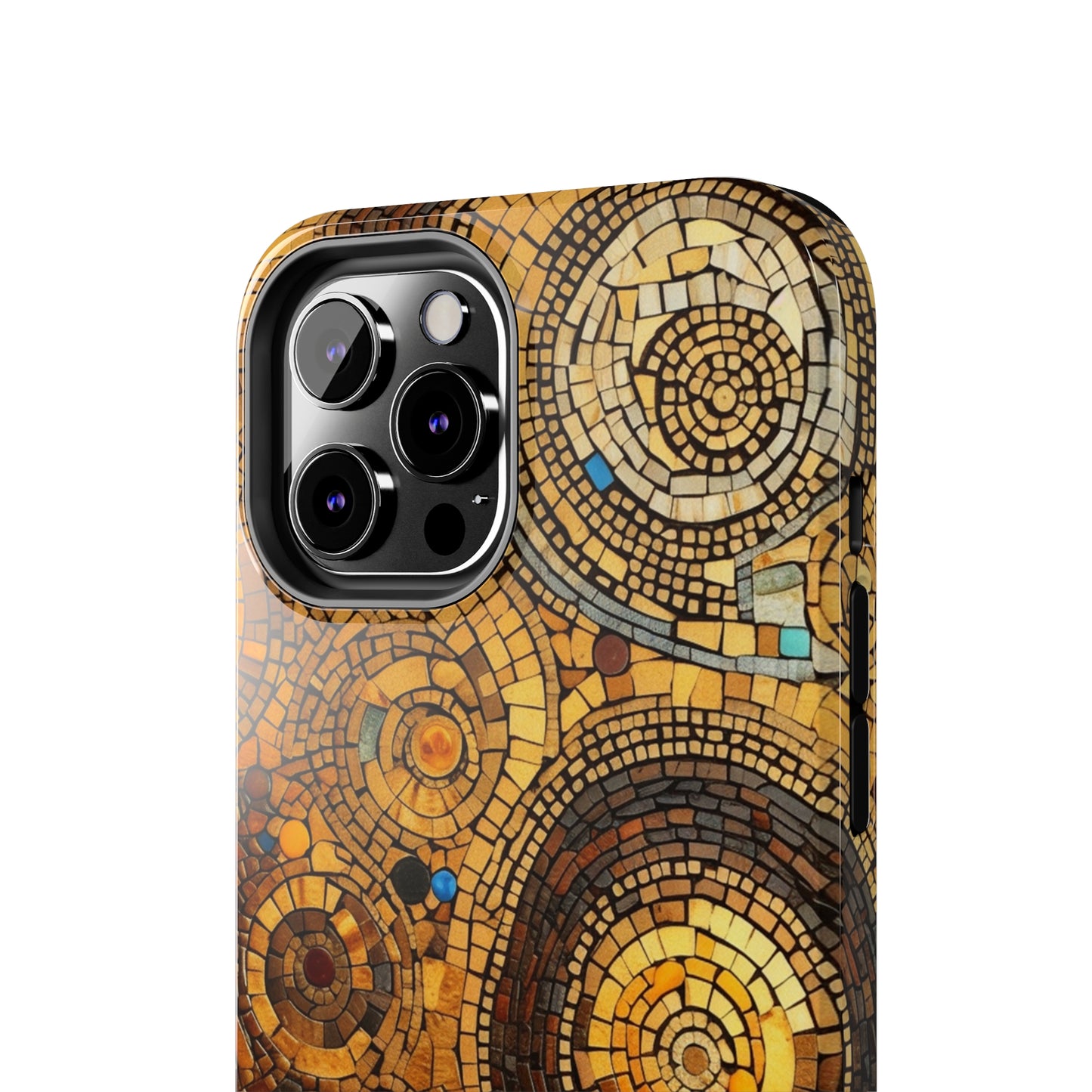 Golden Spiral Tile iPhone Case | Add Glamour and Elegance to Your Device