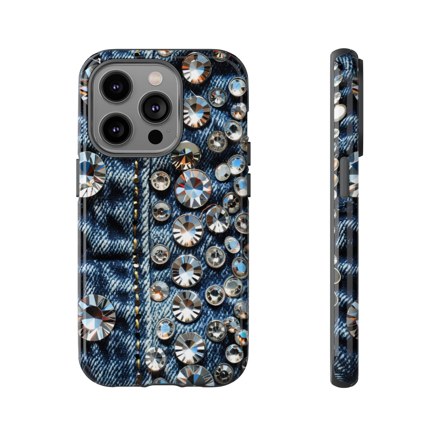 Blue Jean Queen Rhinestone Bling Phone Case