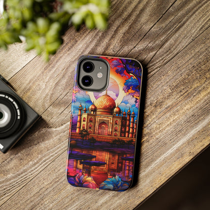 Taj Mahal Silhouette iPhone Case | Royal Elegance for Models 11 through 14 Pro Max