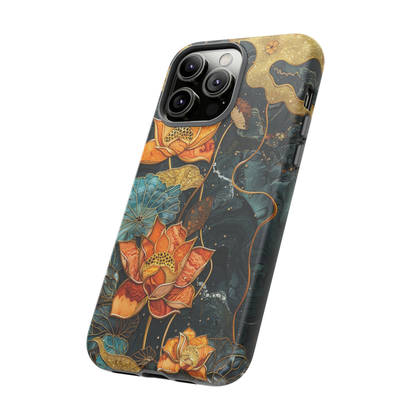 Chiyogami Floral Scroll Work Phone Case