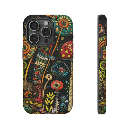 Retro 1960s Psychedelic Flowers Phone Case