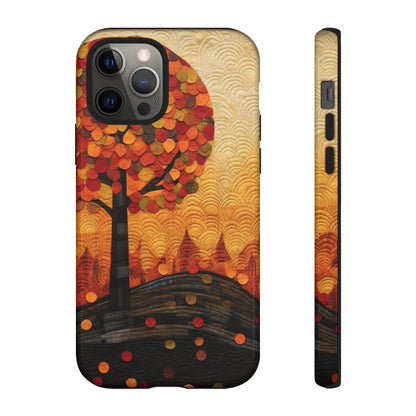 Autumn iPhone Case, Forest Embroidered Style Phone Case