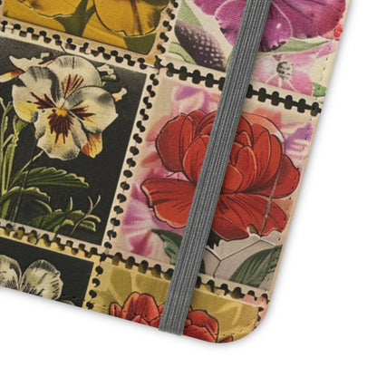 Vintage Floral Stamp Collection Flip Case