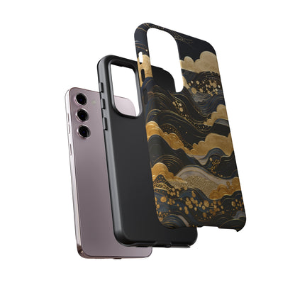 Chiyogami Mountains Tough Phone Case fits Galaxy S23 S22 S21 S20 Plus Ultra | Iphone 14 13 12 11 8 Pro Max Mini | Pixel 7 6 Pro 5 | Japanese