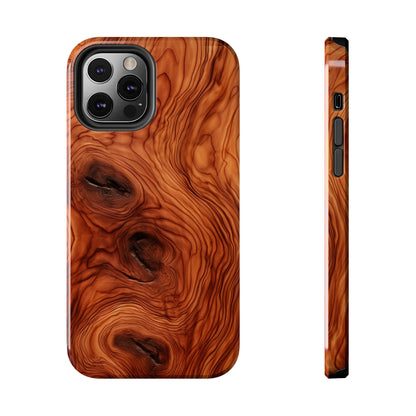 Elegant Timber: Faux Oak Wood Pattern | Dazzling Nature-Inspired iPhone Case