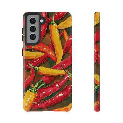 Yellow and Red Chili Peppers Phone Case