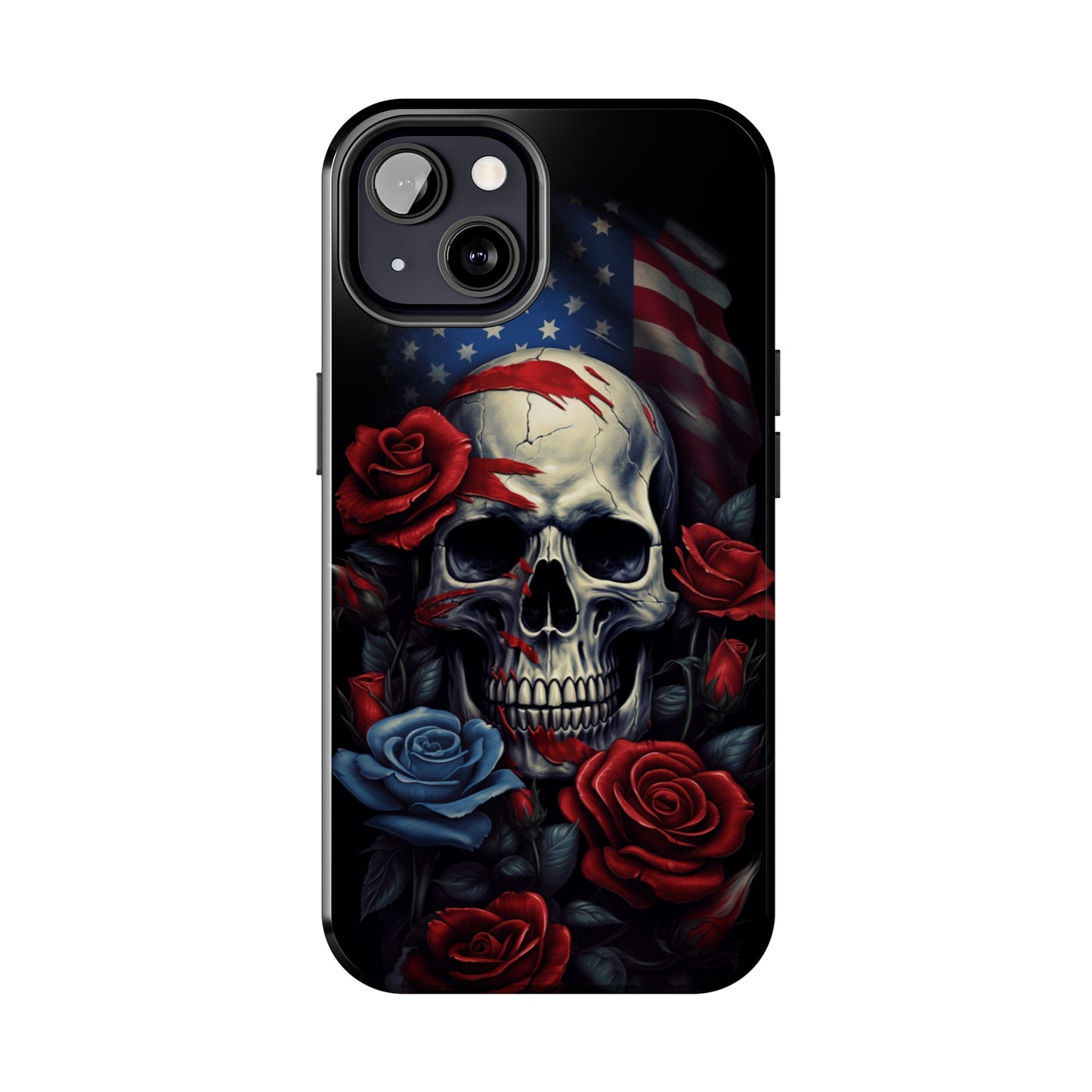 Skull USA Flag iPhone Case | Patriotic Edge with Stylish Protection