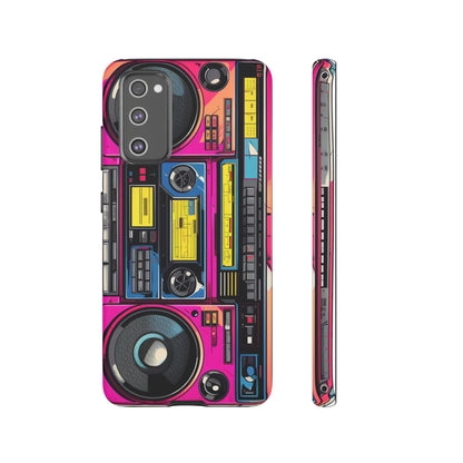 Boombox Hip Hop Music iPhone Case | Embrace Retro Vibes with Urban Beats for Google Pixel, iPhone, and Samsung Cases