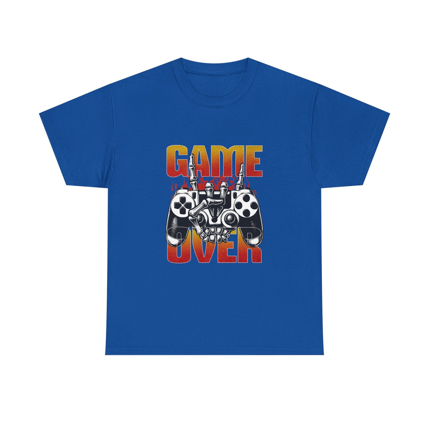 Game Over Skeleton Hand Arcade Gaming T Shirt Retro Gamer Tee