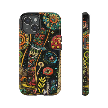 Psychedelic Flowers Phone Case for iPhone 15