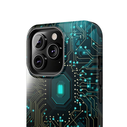 Neon Nexus: Cyberpunk Circuit Board | Futuristic Tech-Inspired iPhone Case