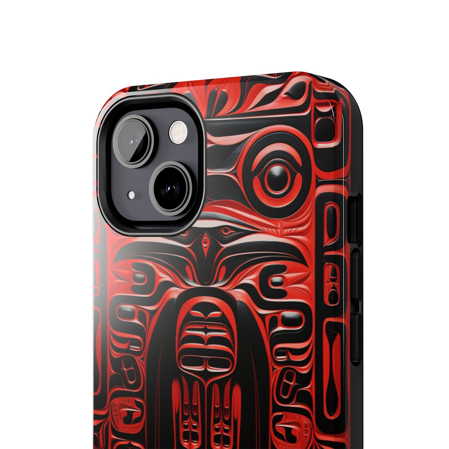 Raven Totems: Northwest Native American Carving | Heritage iPhone Case