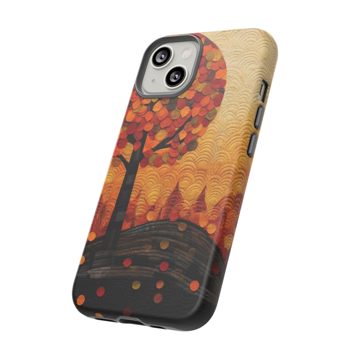 Autumn iPhone Case, Forest Embroidered Style Phone Case