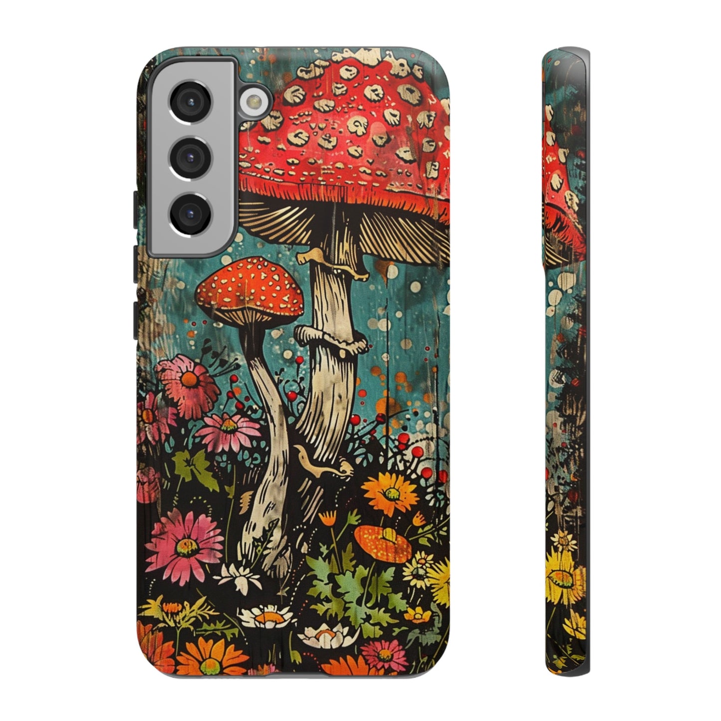 Trippy Magic Mushroom Retro Art Phone Case