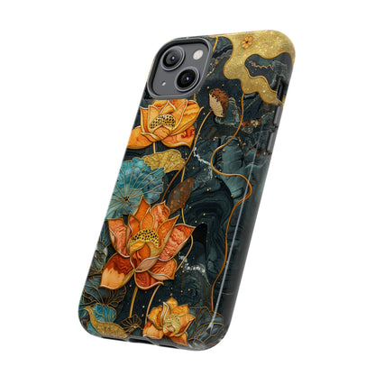 Chiyogami Floral Scroll Work Phone Case