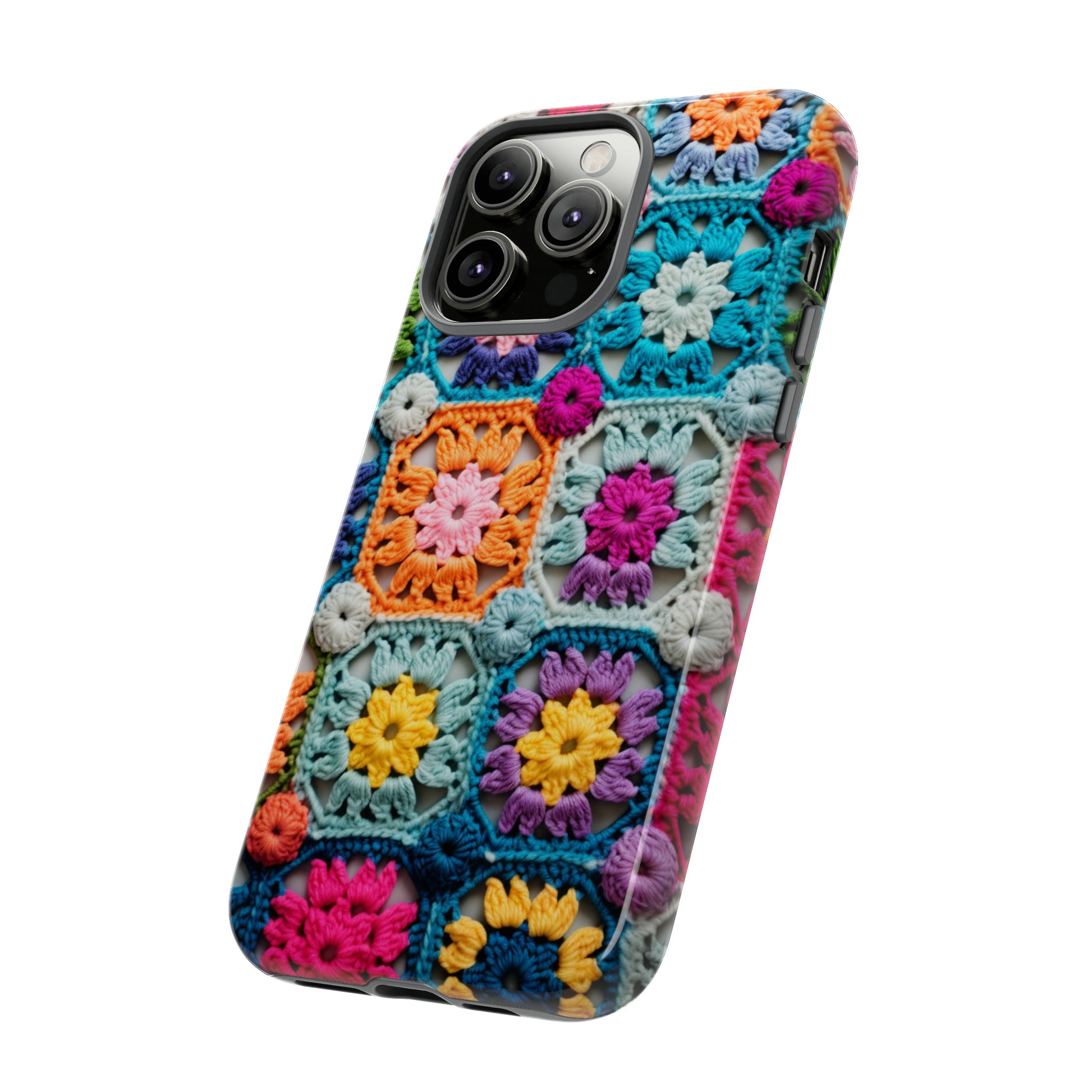 Handcrafted knit look cover for Samsung smartphone