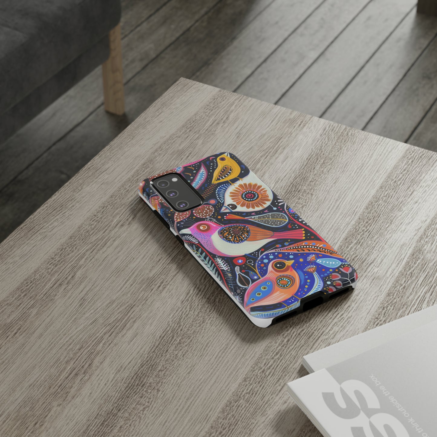 Mexican Style Bird Painting Phone Case