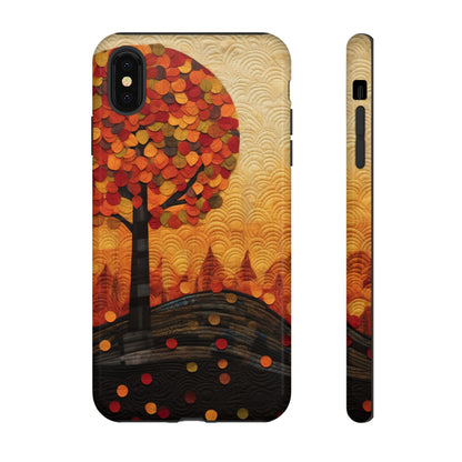 Autumn iPhone Case, Forest Embroidered Style Phone Case