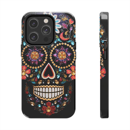 Sugar Skull iPhone Case | Dia de los Muertos Design for Apple iPhone | Halloween Aesthetic