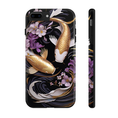 Graceful Flow: Koi Fish Inspired | Japanese Art Masterpiece iPhone Case