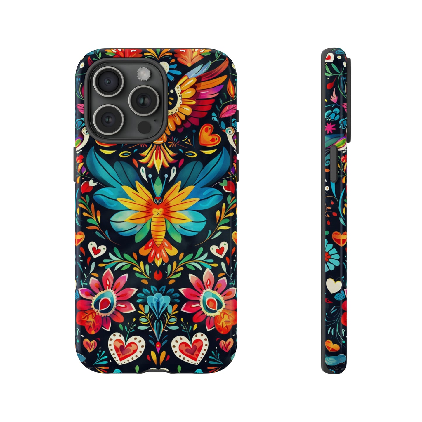 Floral Explosion Magic Hearts Phone Case