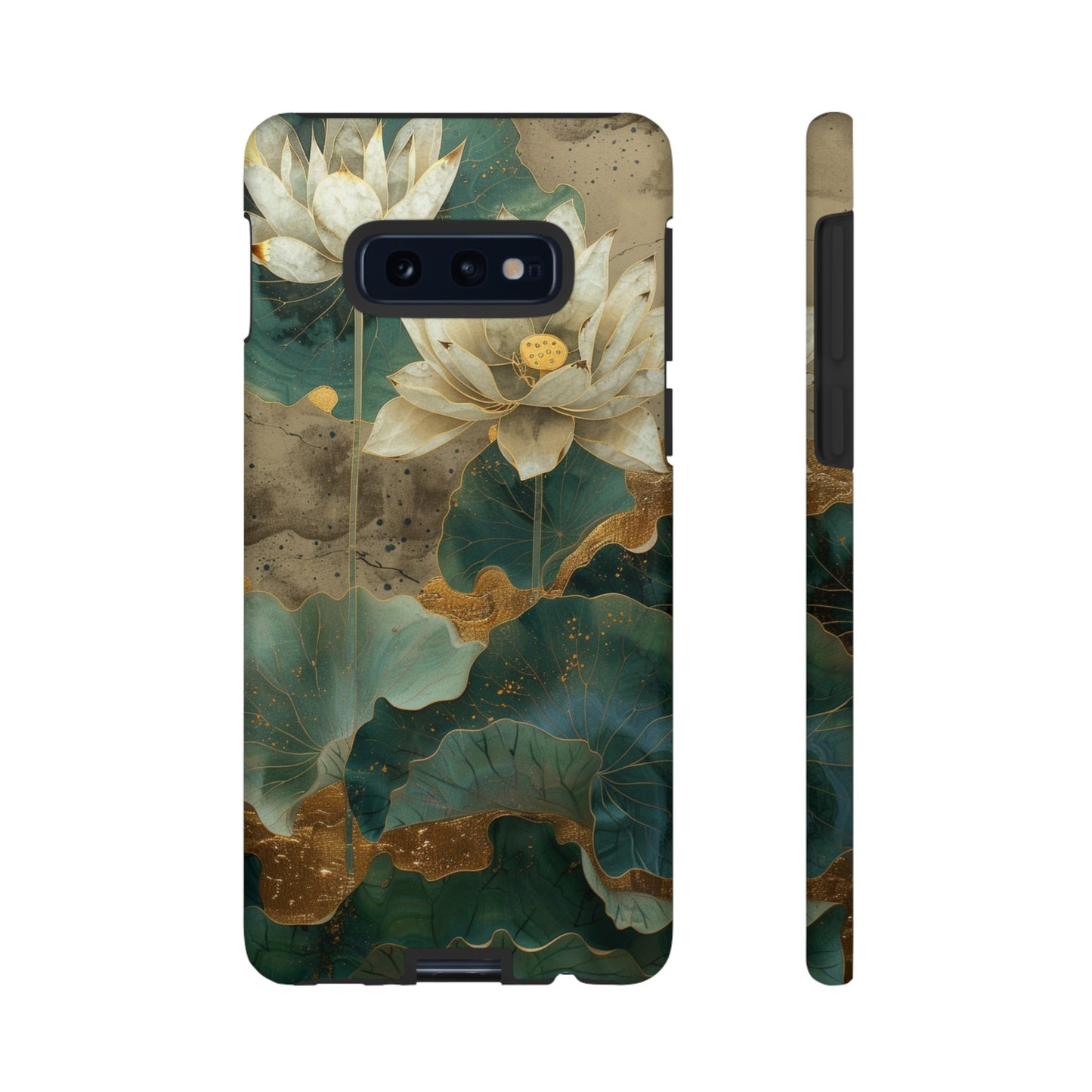 Zen Stained Glass Lotus Floral Design Phone Case