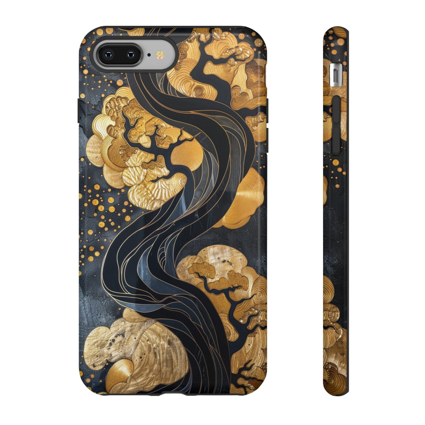 Gold and Silver Tree of Life Design Phone Case