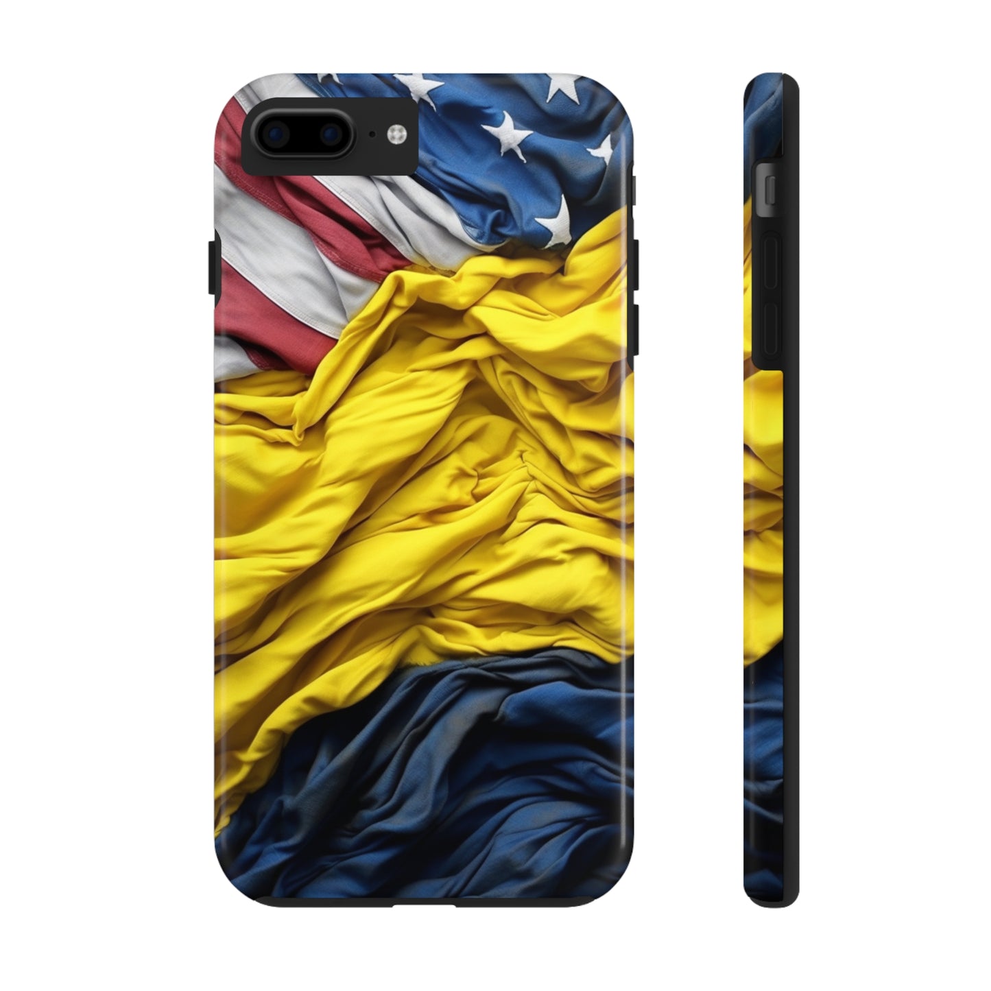 Support Ukraine Flag Phone Case | Show Your Ukrainian USA Patriotic Spirit with a Tough iPhone Case